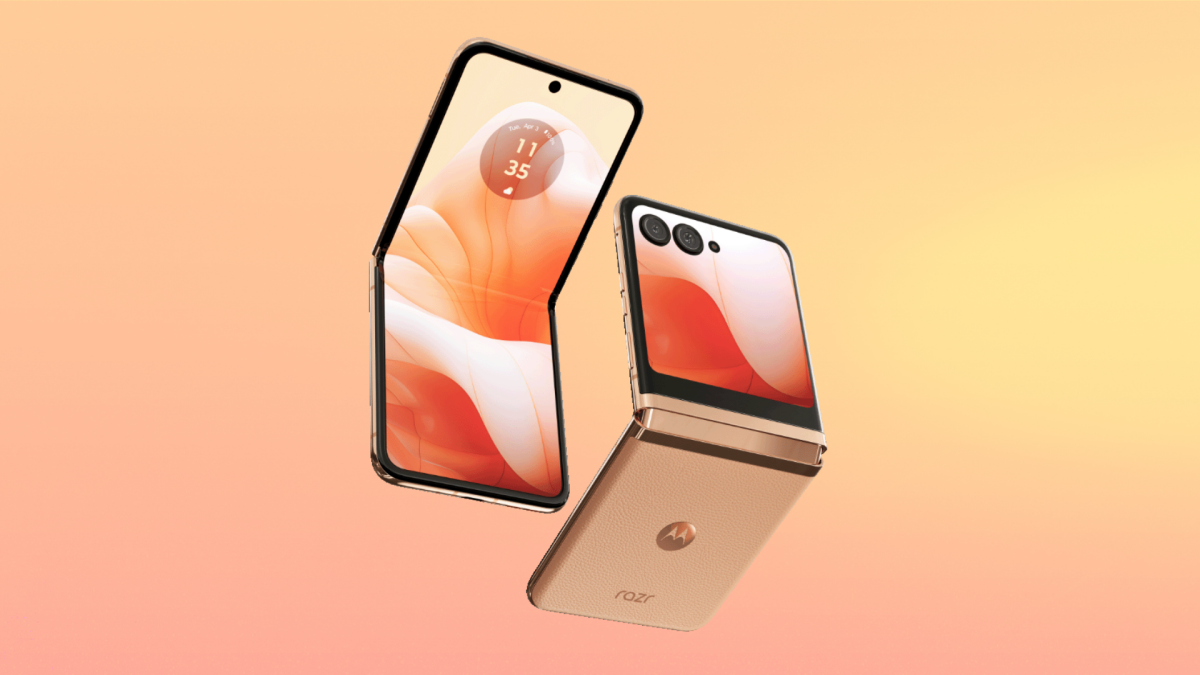 Peach Fuzz is Pantone's Color of the Year, and Motorola Razr's new hue